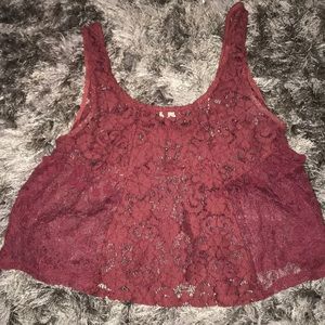 Woman’s lace crop top